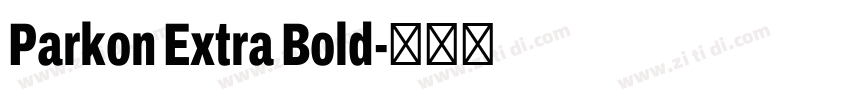 Parkon Extra Bold字体转换